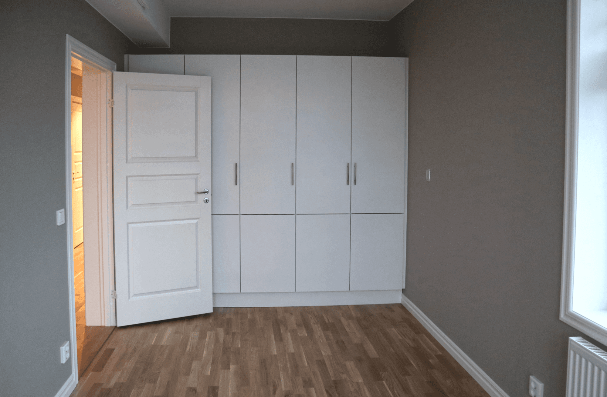 Sovrum i lägenhet med 3 rum och kök i Villa Humlegården i Sundsvall